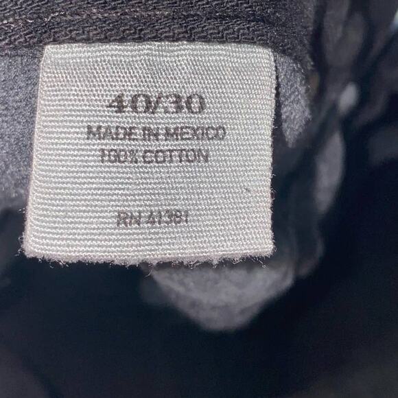 Polo Ralph Lauren Vintage Mens Straight Leg Jeans Size 40/30 Black with Red Logo - Picture 9 of 9